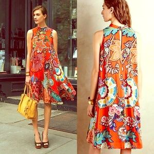 RARE Floral SILK Anthropologie Dress